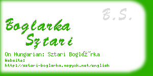 boglarka sztari business card